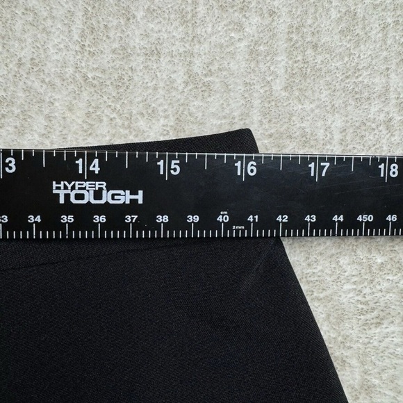 Worthington Sz 12 Essentials Black Skirt Buckle Classic pencil straight Lined - Picture 7 of 8